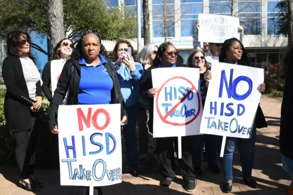 Texas announces takeover of Houston schools, stirring anger